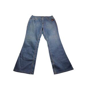 Vintage Y2K Emergency Exit Juniors Plus Low Rise Bootcut Jeans Size 19 New